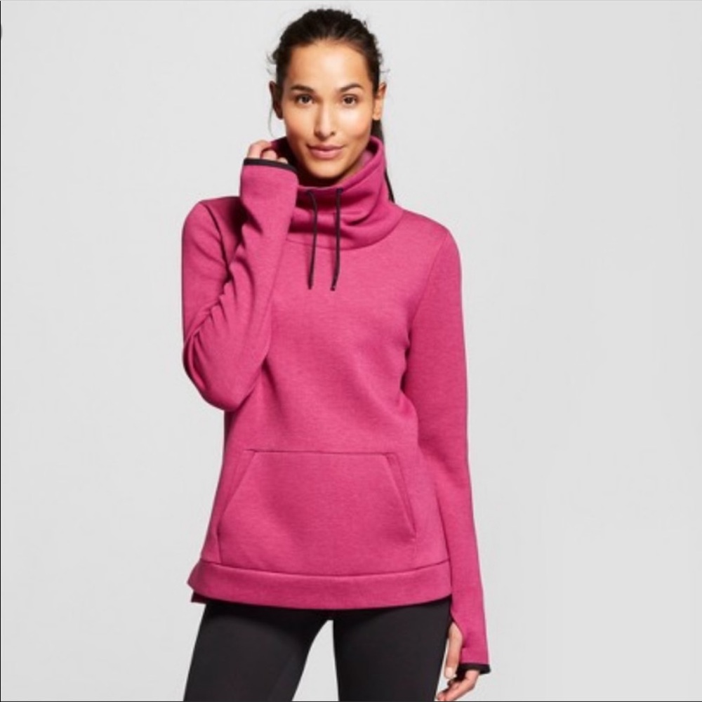 3/15 5/25 Champion C 9 Fuschia Cowl Neck Pullover - Picture 1 of 6